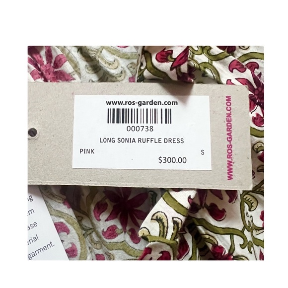 New! ANTHROPOLOGIE Ro’s Garden Tiered Stitched Ruffle Maxi Dress - Picture 12 of 12